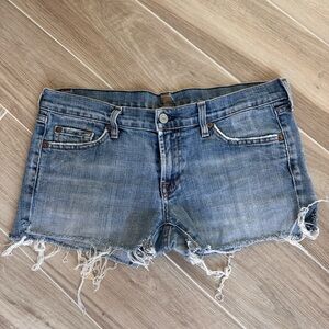 7 for all mankind. Denim shorts. Size 30.